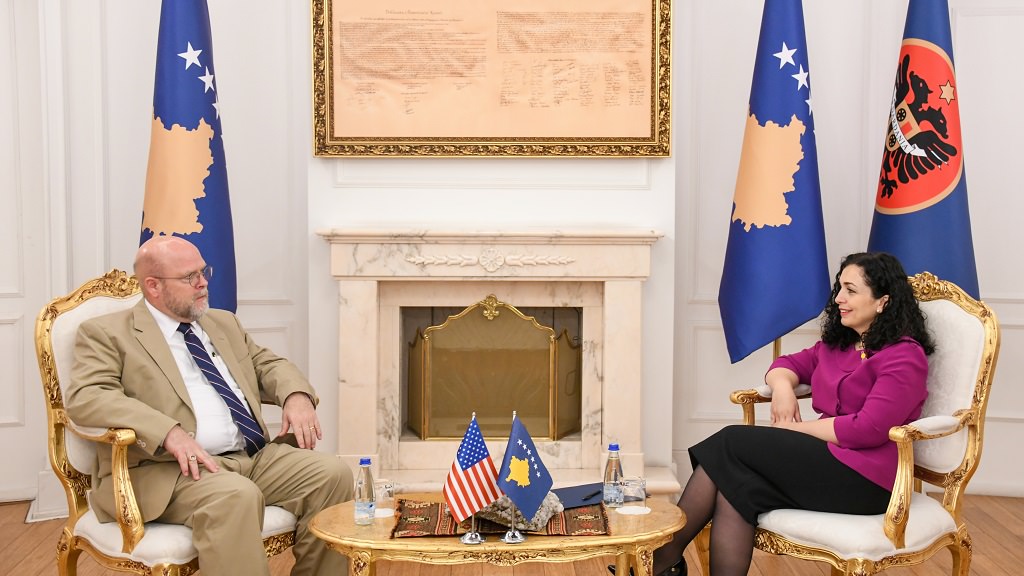 Kosovo President talks to QUINT ambassadors about foreign policy coordination